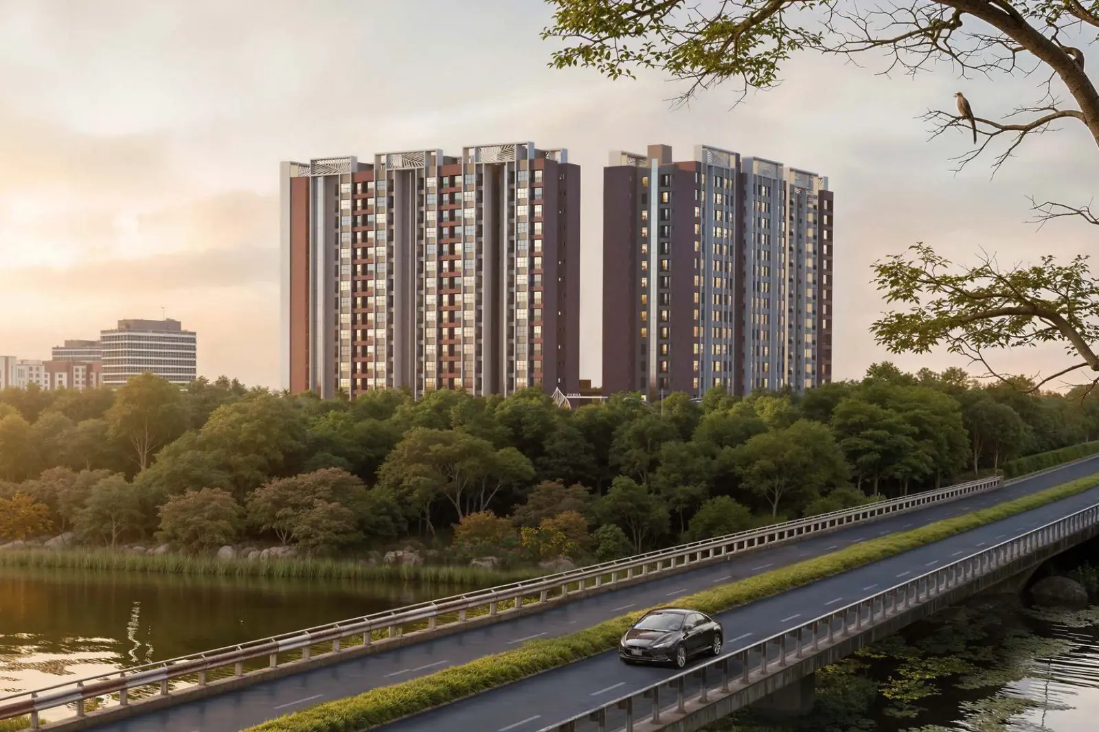 Raahee Parna 2, 2.5 and 3 BHK flats beside the Indrayani River, Dudulgaon, Moshi, Pune